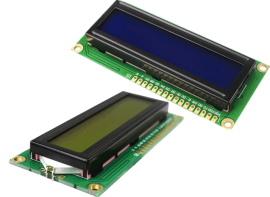 LCD1602, I2C-modul (gulgrön)